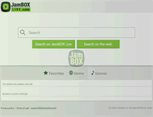 Tablet Screenshot of jamboxlive.com